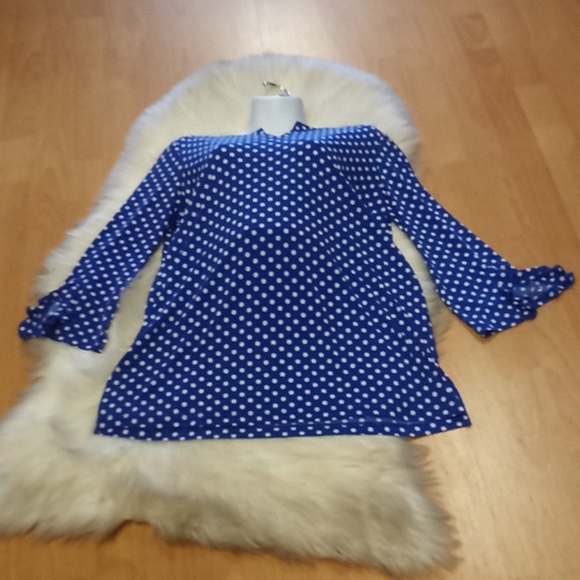 Susan Graver Polka Dot  Blouse - Picture 9 of 12